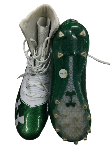 Used Under Armour HIGHLIGHT Adult FB Cleats White Senior 9 11613-S000147449