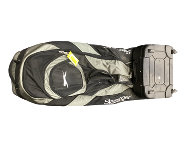 Used Slazenger WHEELED TRAVEL BACK Travel Bag Black 11613-S000152003