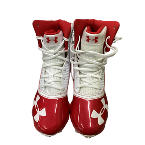 Used Under Armour HIGHLIGHT RM JR Jr FB Cleats White And Red Junior 04 11613-S000151160