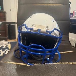 Blue & White Adult Medium Schutt Vengeance Pro Football Helmet (Used)