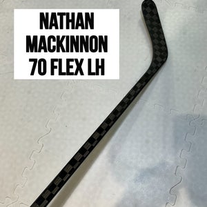 Senior(1x)Left MacKinnon 70 Flex PROBLACKSTOCK Toe Pattern Unbranded Pro Stock Hockey Stick