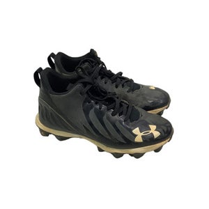 Used Under Armour CLEATS BB/SB Cleats Black Junior 04 11347-S000241958