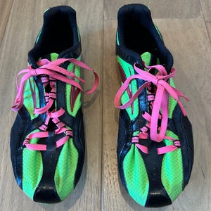 Brooks Track and Field Spikes Black/Green/Pink Unisex Size 7