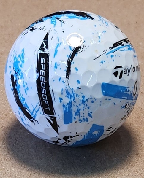 TaylorMade SpeedSoft Ink Blue Golf Balls, 15 Near Mint Used/Recycled