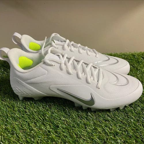 Nike Alpha Huarache 8 Pro LAX Lacrosse Cleats White CW4439-110 Men's 8.5 NEW