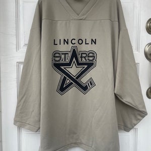 Lincoln Stars Gray Hockey Jersey – Size XL