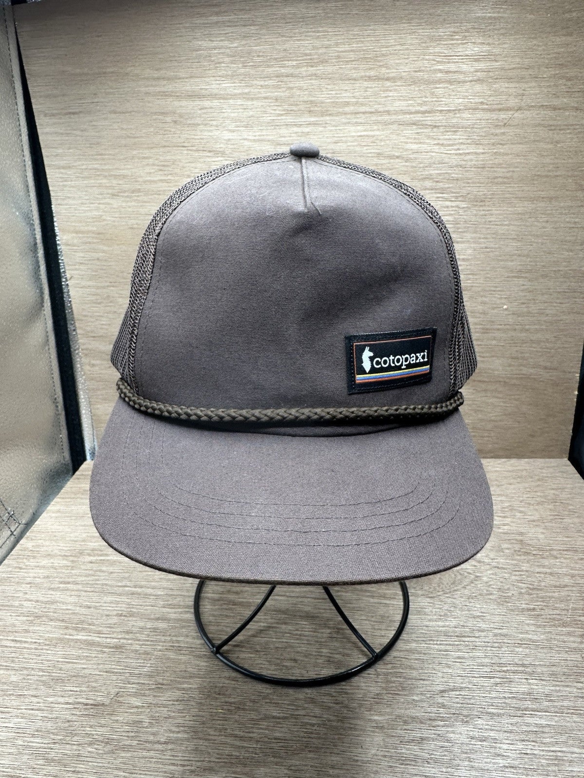 Cotopaxi Classic Trucker Hat Brown Snapback Cap Outdoors Mesh