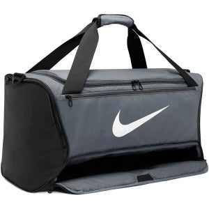Nike Brasilia 9.5 DH7710-068 Men's Medium Gray Black Training Duffel Bag LW602