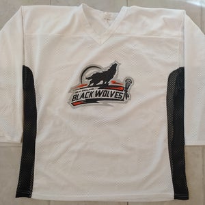 NLL- New England Black Wolves Practice  Jersey - White (Used)