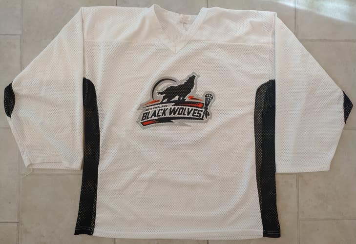 NLL- New England Black Wolves Practice Jersey - White (Used)