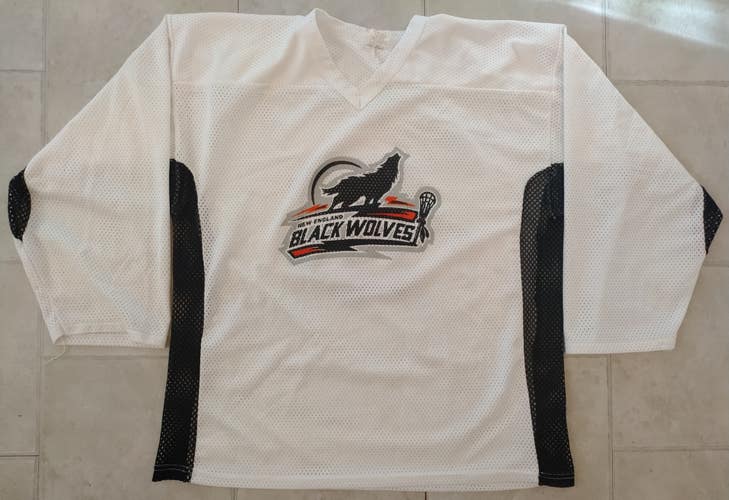 NLL- New England Black Wolves Practice  Jersey - White (Used)