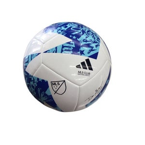Used Adidas MLS CLUB All Size Soccer Ball Royal Blue And White 5 11760-S000072325