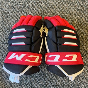 14 Inch CCM Tacks 4R PRO 2 Gloves (Black & Red)