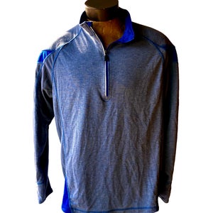 Storm Creek Men's Blue 1/4-Zip Pullover Poly-Bamboo Shirt Baselayer ~ Size 2XL