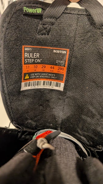 Men's Size M 11.0 (W 12.0) Burton Ruler StepOn Snowboard Boots Medium Flex All Mountain (Used)