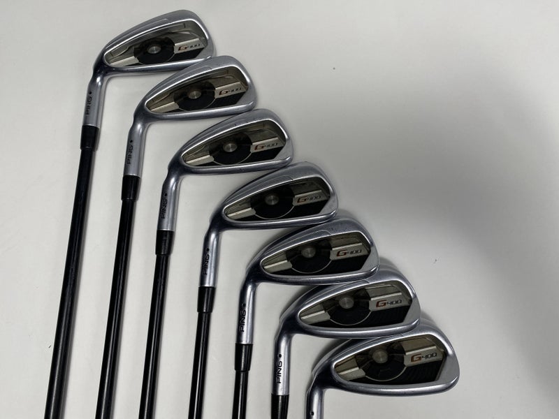 Ping G400 Iron Set 4-PW Black Dot Alta CB AWT Senior Steel Mens LH Midsize Grips