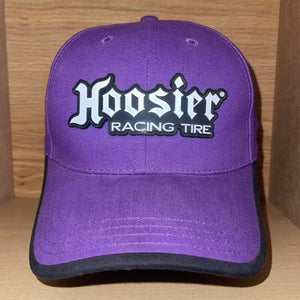 Vintage Hoosier Racing Tire Baseball Hat Cap Drag Racing Motorsports Purple Rare