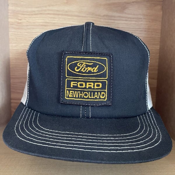 Vintage K-Brand Ford New Holland Snapback Mesh Trucker Patch Hat Cap RARE