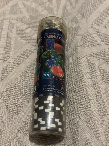 Professional Weight 50 Black Casino Poker Chips Brand New