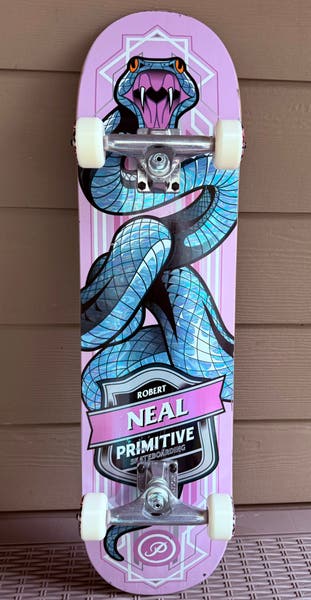 スケートボード PRIMITIVE ROBERT NEAL GOLD VIPER - 8.0 Primitive Neal Viper Holofoil Skateboard Deck Gold 8.38