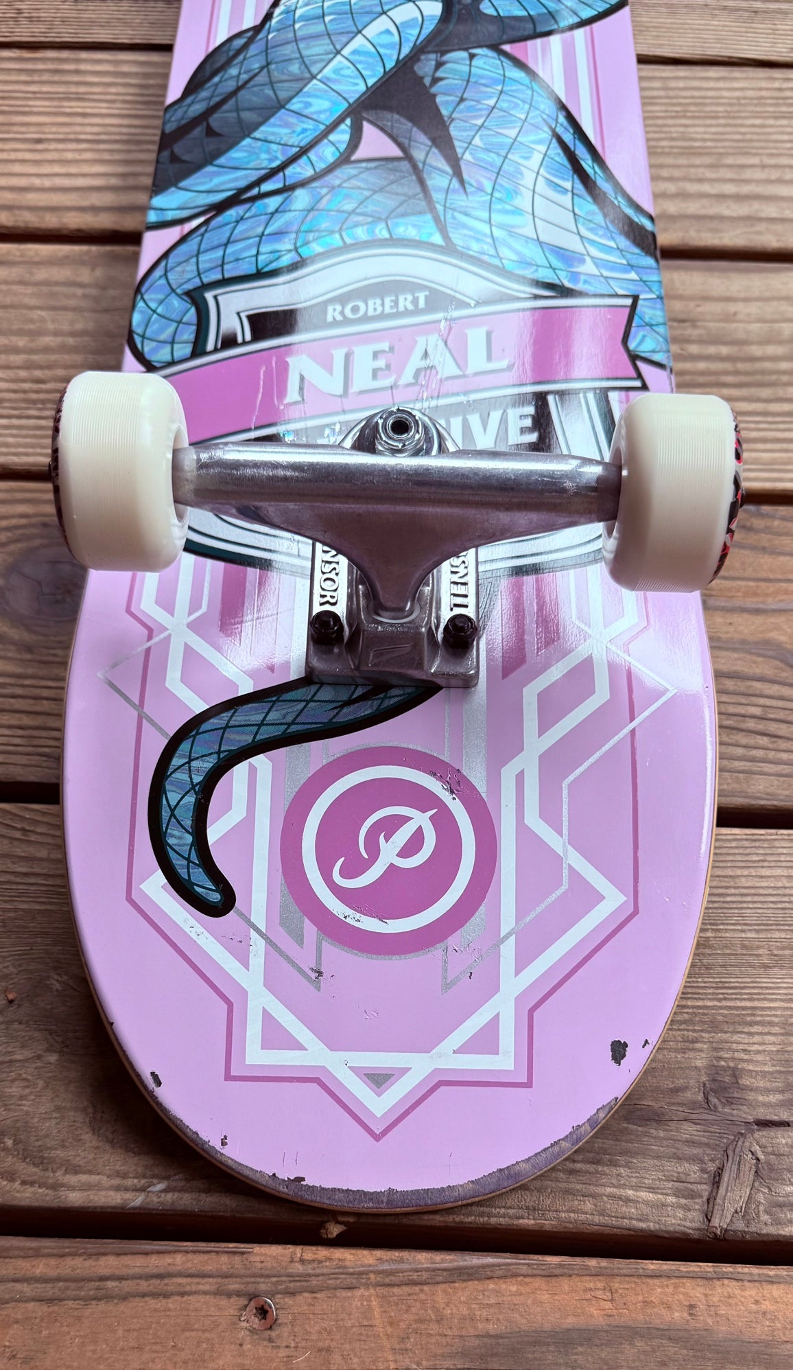 スケートボード PRIMITIVE ROBERT NEAL GOLD VIPER - 8.0 Primitive Neal Viper Holofoil Skateboard Deck Gold 8.38