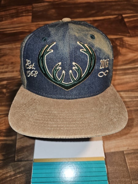 Milwaukee Bucks New Era 9FIFTY Jabari Parker NBA Sports Corduroy Denim Strapback