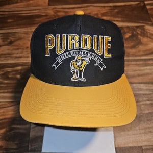 Vintage Purdue Boilmakers NCAA The Game College Sports Hat Cap Vtg Snapback