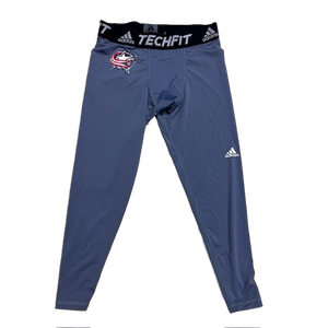 Adidas Techfit - Used Pro Stock 3/4 Tights *Columbus Blue Jackets*