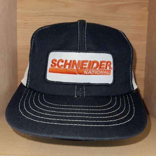 Vintage Schneider National USA MADE Swingster Patch Trucker Hat Snapback Cap