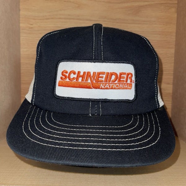 Vintage Schneider National USA MADE Swingster Patch Trucker Hat Snapback Cap