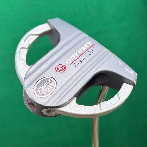 Odyssey White Steel 2-Ball SRT Double-Bend Mallet 35.25" Putter Golf Club