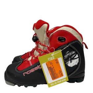 Used Rossignol Boys NNN XC Ski Boots Red JR-03 11847-S000024196