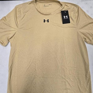 Under Armour Mens Locker Tee 2.0 Short Sleeves VEGAS GOLD 1305775 715 $25 LARGE