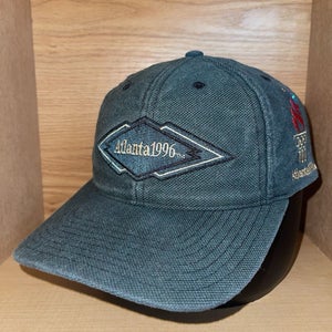 Vintage 1996 Atlanta Olympics Starter Strapback Hat Cap Green Canvas Rare