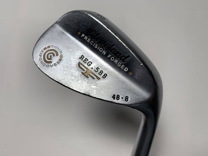 Cleveland 588 Chrome 2012 Gap Wedge GW 48* 8 Bounce KBS Stiff Steel Mens RH