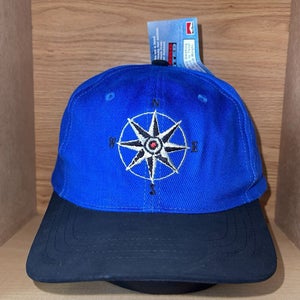 Marlboro Unlimited Gear Compass Logo Adjustable Hat Cap Blue Black NWT Vintage