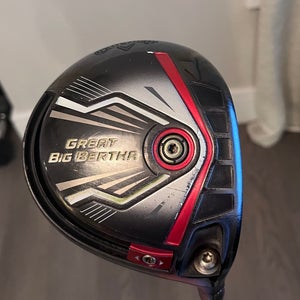 Men's 2018 Callaway Great Big Bertha Right Handed Driver Stiff Flex 9 Loft (Used)