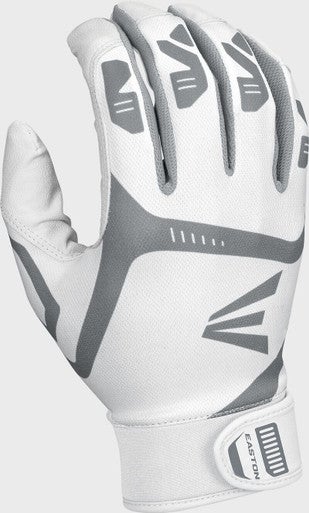 New Easton Gametime Youth MD Batting Gloves White And White 11692-EAS8068160