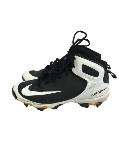 Used Nike Huarache Jr 5 Bb Sb Cleats Black And White 11692-s000130159