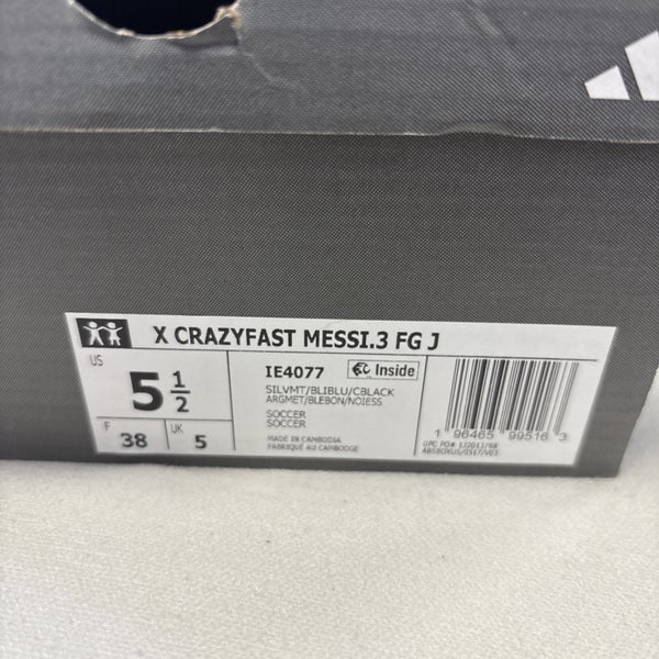 Brand New Size 5.5 Adidas X CRAZYFAST MESSI.3 FG J Outdoor Soccer Cleats