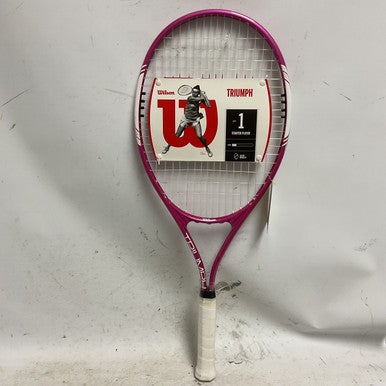 Used Wilson Triumph Adult Tennis Racquet Pink 4 1 4" 11855-s000180980