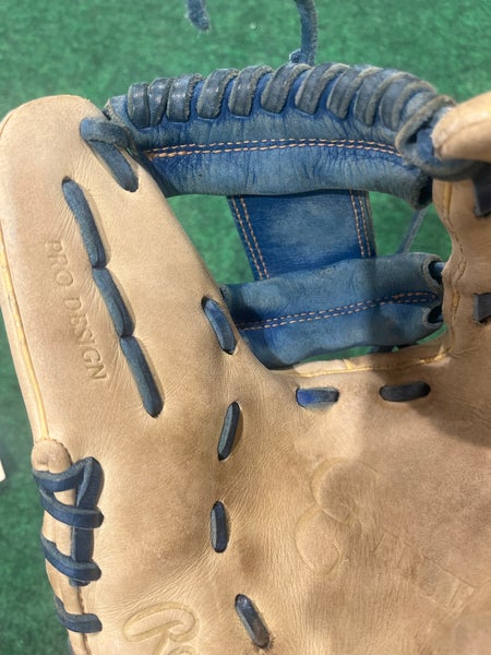 Blonde Rawlings Gold Glove Elite Right Hand Throw Infield Baseball Glove 11.5" (Game Ready)