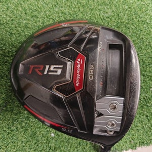 Taylormade R15 460 Black 9.5 Degree Driver Stiff Flex Speeder 57 Graphite Shaft