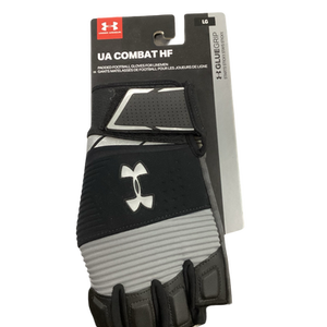 Used Under Armour COMBAT HF FB Gloves Black LG 11613-S000153052