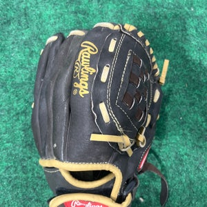 Black Rawlings Highlight Series Right Hand Throw Baseball Glove 10" (Used)