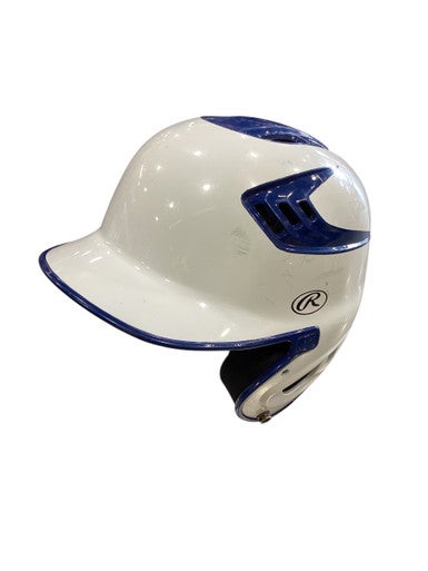 Used Rawlings BATTING HELMET Batting Helmet No Mask White MD 11884-S000043027