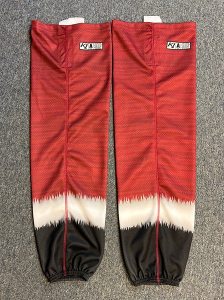 K1 Hockey Socks red white black Holiday