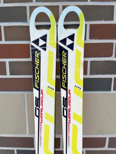 Fischer RC4 World Cup GS 183 cm All Mountain Skis With Bindings Max Din 17 (Used)