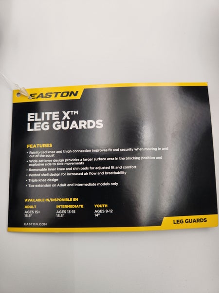 Easton Elite X Catcher's Leg Guard (New)
