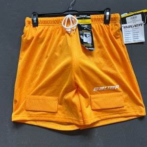 Bauer Senior Core Mesh Jock Short Yellow - Senior Medium